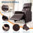 Power Recliner Chair with Heat & Massage for Adults, Ergonomic PU Leather Sofa with Remote, 150° Recline, Dual Memory, Tall Back, Side Pocket, 300 LBS Capacity-1644232943