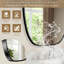 Miroir de salle de bain ovale 40 po x 30 po avec cadre en alliage d'aluminium brossé, miroir mural décoratif, montage horizontal ou vertical-388658764-388658767