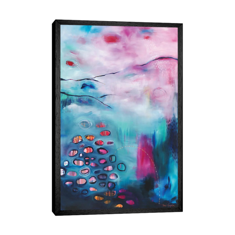 Waiting In Gentleness by Brenda Mangalore - Floater Frame Gallery-Wrapped Canvas Giclée on Canvas, Black Framed Canvas