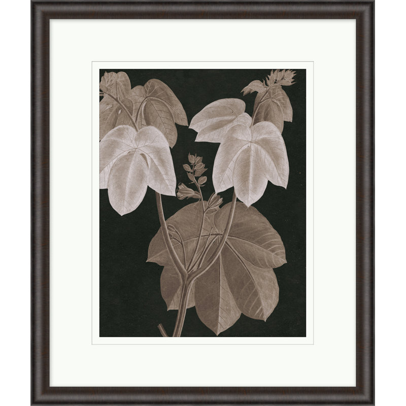 Taupe Foliage 3 Print