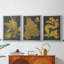Trees & Leaves I - Toile tendue avec châssis sur mesure - 3 pièces