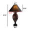 Lampe de chevet en tissu antique
