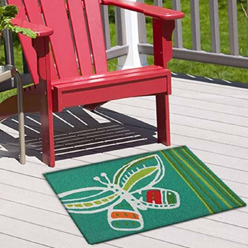 Tapis intérieur / extérieur rectangulaire touffeté 1 pi 8 po x 2 pi 6 po