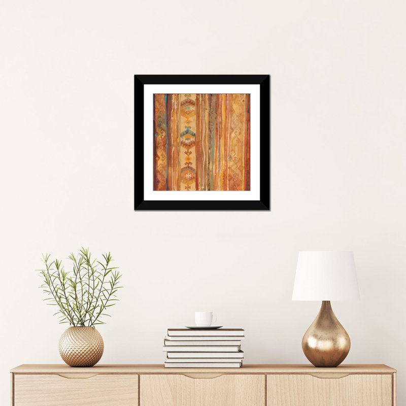 " Arizona " by Albena Hristova, 16" H x 16" W x 1" D, Black Framed Fine Art Paper, White