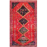 Vintage One-of-a-Kind Rectangle 4'6" X 9' Hand Knotted Area Rug