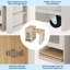 Îlot de cuisine 59,5 po avec table de salle à manger extensible - rangement double face, 2 tiroirs, prise de courant et tablettes latérales ouvertes, blanc - mobilier de salle à manger de cuisine
