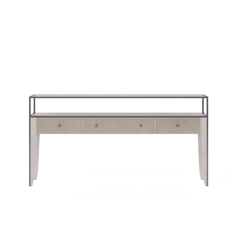 Mezzanine 66'' W Glass Console Table