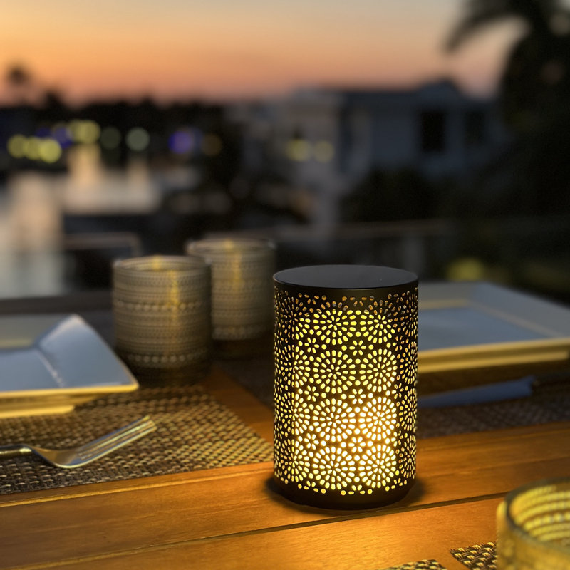 LED Outdoor Table Lamp, Black