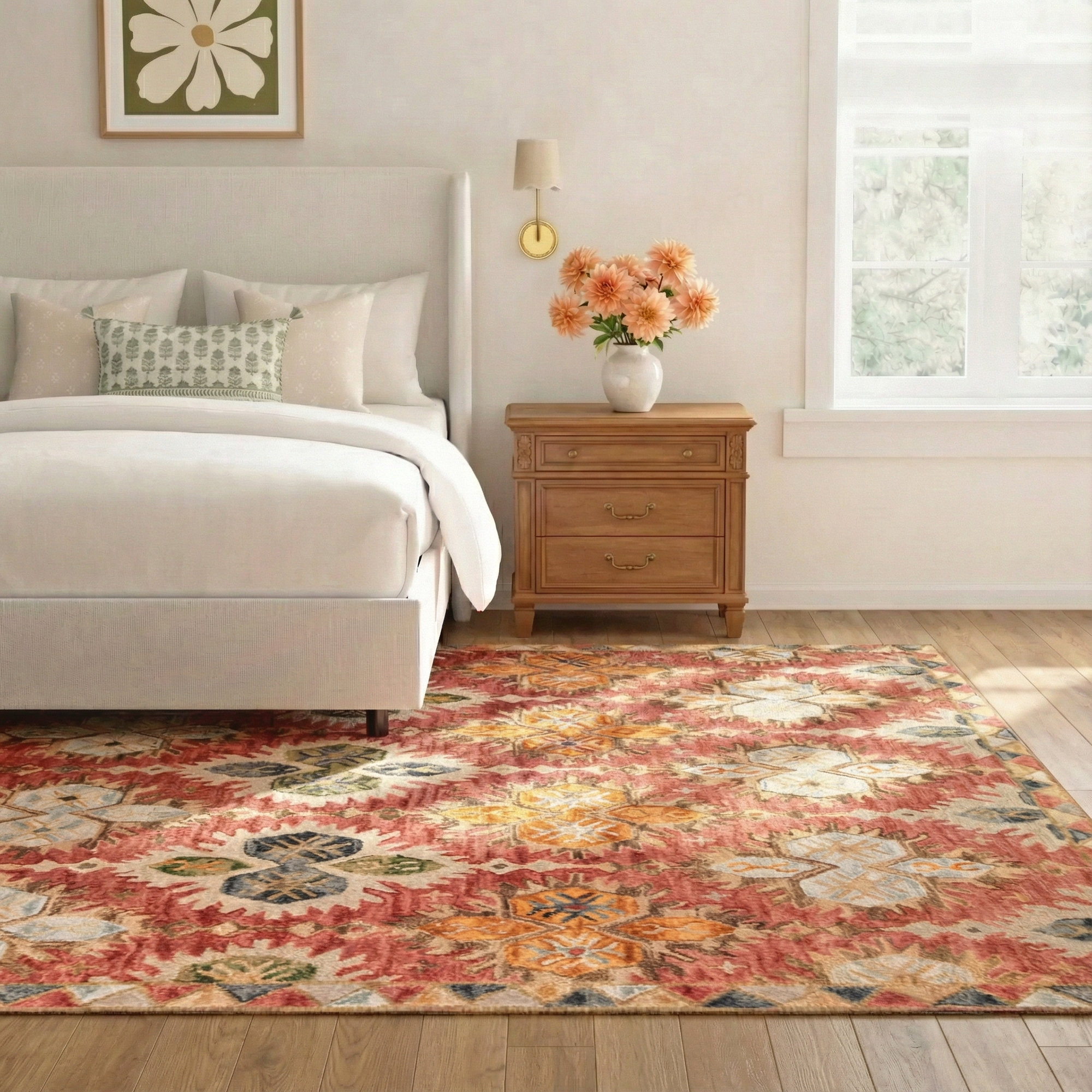 Adrien Handmade Wool Rug, Rectangle 9'6" x 13'6"
