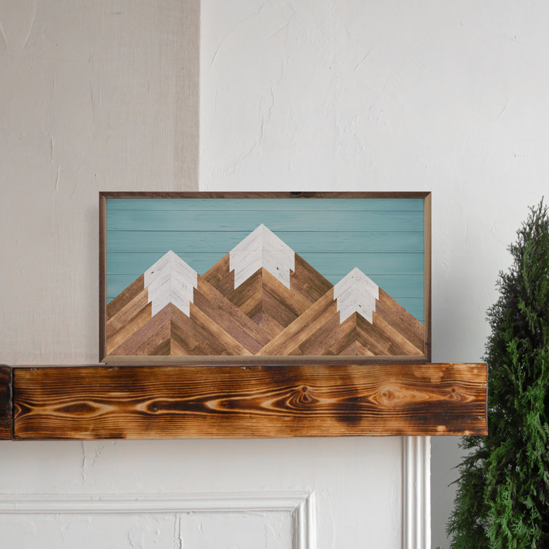 Mountains Blue, 12" H x 24" W