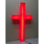 Croix, enseigne d'églises chrétiennes en plexiglas, lumière DEL rouge