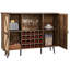 Armoire à vin avec 20 compartiments de rangement et armoires latérales