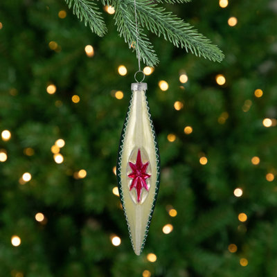 Ornement de Noël en verre 6,75 po