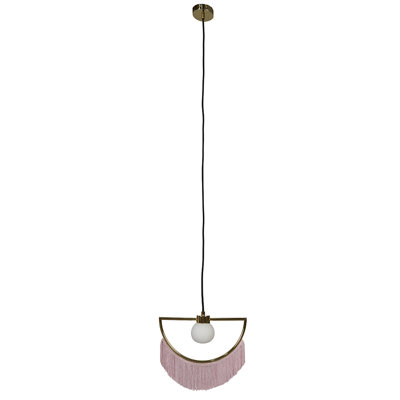 1 - Light Polished Brass Unique/Statement Pendant