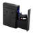 Fingerprint Password Key 3 - Way Quick Access Slider Safe For Handgun, Lighting 1 & Magazine, Mounted Nightstand Car Desk Bedside, Black Q235 Metal, 16.97in Depth, 12.07in Width, 5.62in Height,