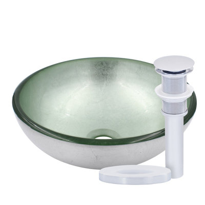 Glass Circular Vessel Bathroom Sink