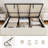 Hydraulic Lift Up Storage Upholstered Platform Bed With LED Storage Headboard, Contemporary Style-160798776