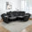 Black Faux Leather