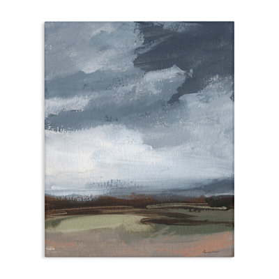 Toile abstraite avec paysage, par Pamela Munger