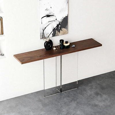 Console en bois massif Simple Acrylique
