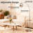 Silver Arched Floor Lamp, Metal Lampshade & Base