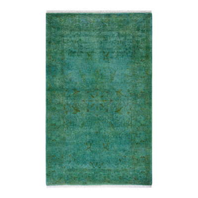 Tapis noué à la main Weirsky - One-of-a-Kind Weirsky - Vert