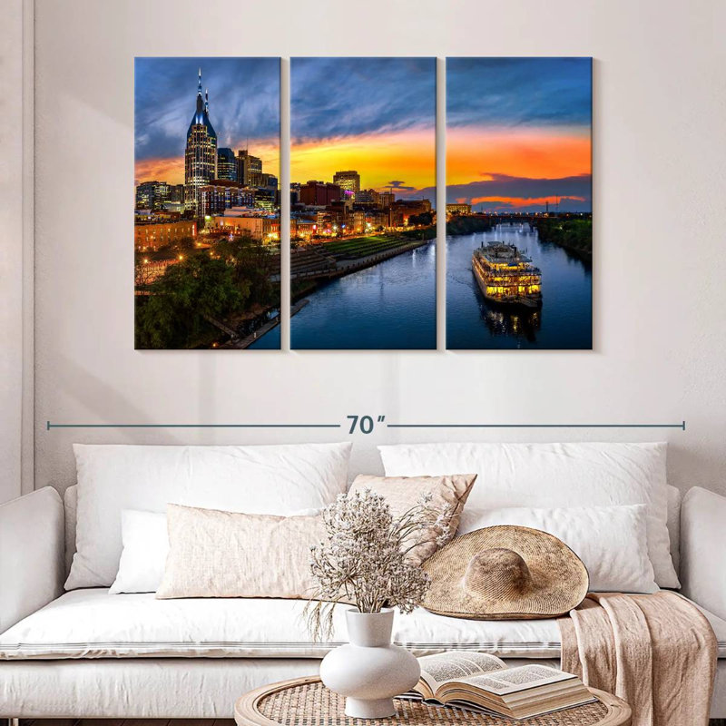 Rorry Nashville River Cruise, 32" H x 50" W