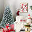 Arbre de Noël artificiel de 4 pi avec pin et eucalyptus, 404 pointes, structure à charnières, support en métal pour atmosphère festive et feuillage d'eucalyptus, branches de branches, décoration de maison de vacances