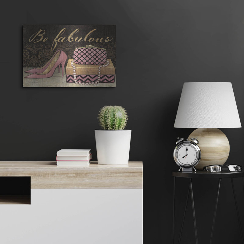 «Shoe Fetish Be Fabulous» par Emily Adams, art mural en métal, H 16 po x l 24 po