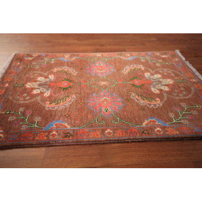 Handmade Kazak Oriental Foyer Rug 2x3