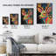 Wall Art Print Psychedelic Buck Multicoloured Deer Abstract Painting Vibrant Bold Bright Painting Poster