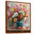 Toile avec cadre flottant brun sélectionné