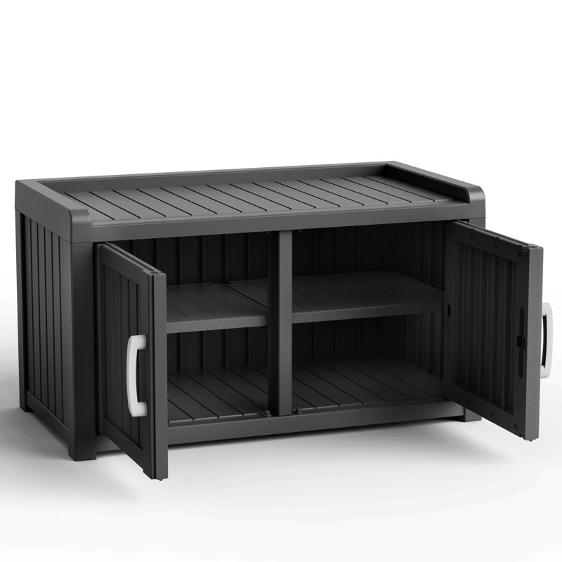 Armoire à chaussures multifonctionnelle pour le vestibule, Noir