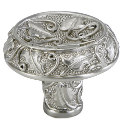 ROOKWOOD KNOB IN FLORENTINE PLATE