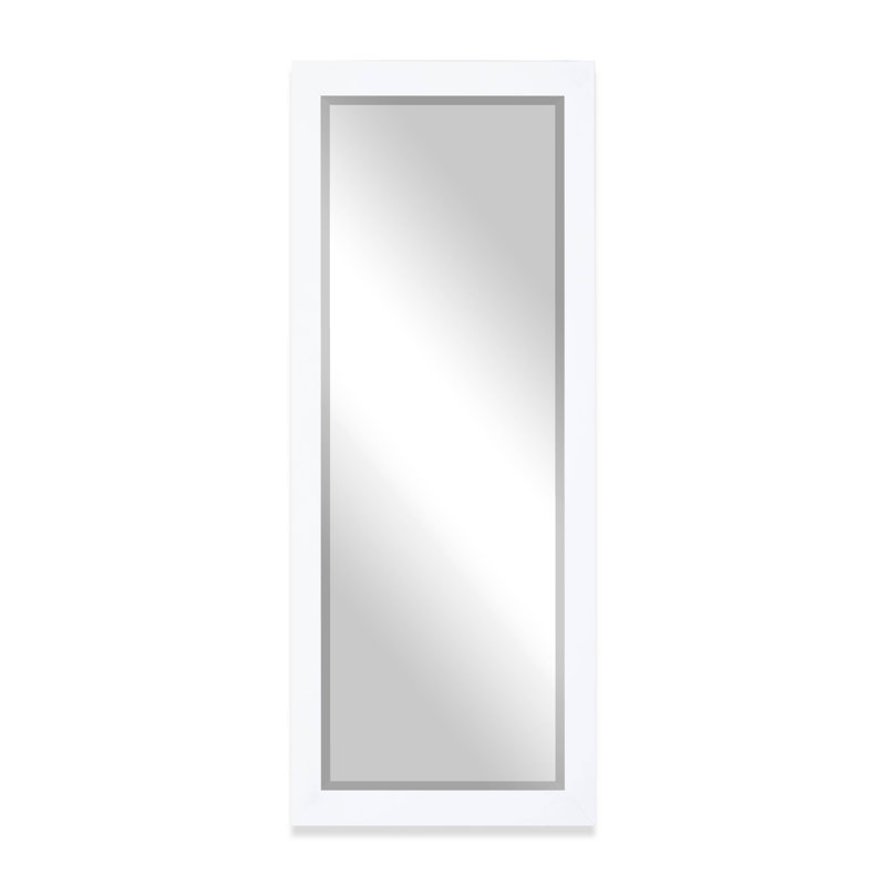 Miroir pleine grandeur Henslee, Blanc satiné, H 65,5 po x l 32 po