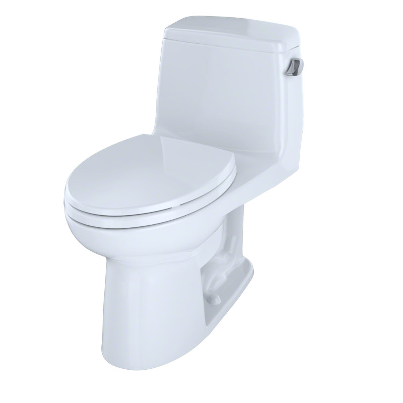 TOTO® UltraMax® One-Piece Elongated 1.6 GPF ADA Compliant Toilet with Right-Hand Trip Lever, Cotton White, Cotton, Right-Hand