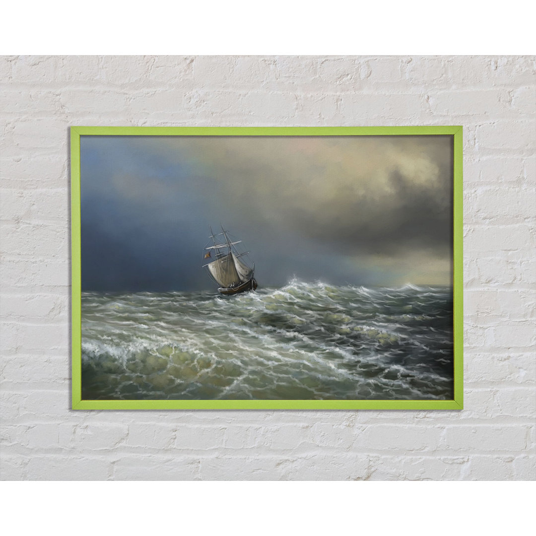 Athryn Rough Seas Ship - Einzelner Bilderrahmen Kunstdrucke