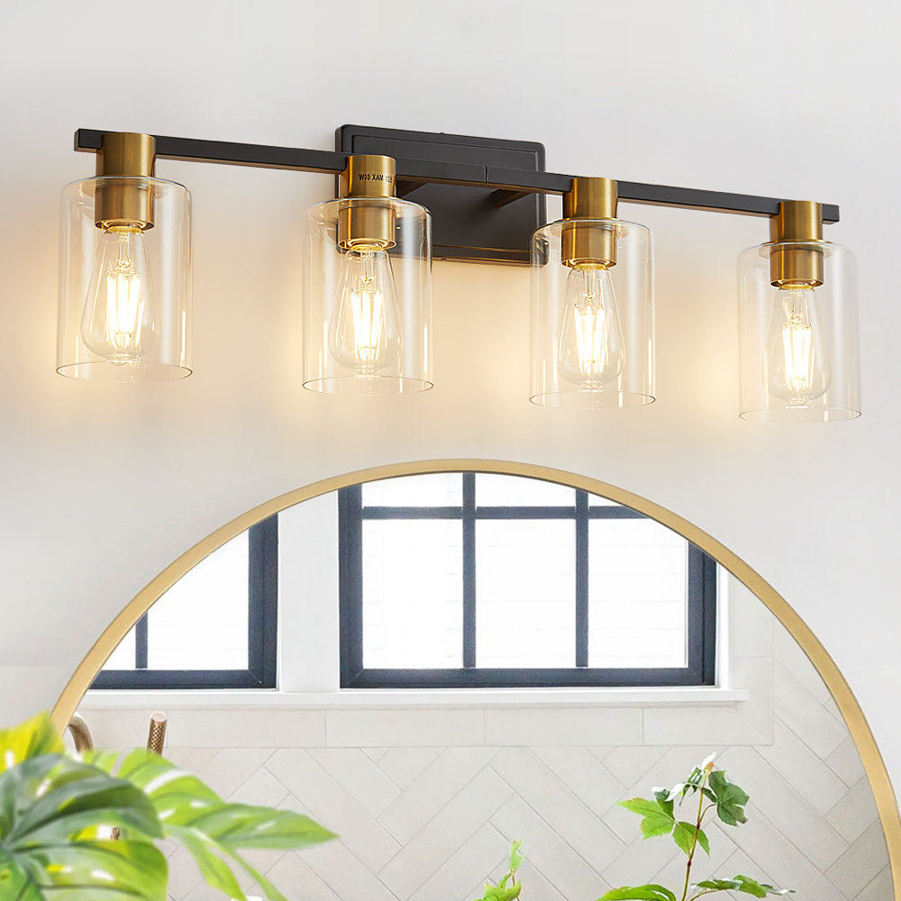 4 - Light Dimmable Vanity Light Mirror Headlights