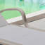 Chaise longue d'extérieur réglable en métal