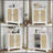 White Rattan Cabinet - Farmhouse Buffet Storage Cabinet with Adjustable Shelves, Kitchen & Living Room Decor (31.1"L x 15"W x 34.25"H)