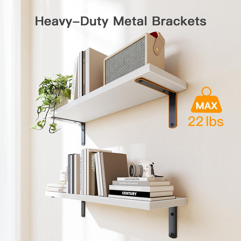Floating Wall Shelves With Storage Basket, Space Saving Bathroom Shelves Over Toilet For Home Organization In Bathroom, Kitchen, Living Room