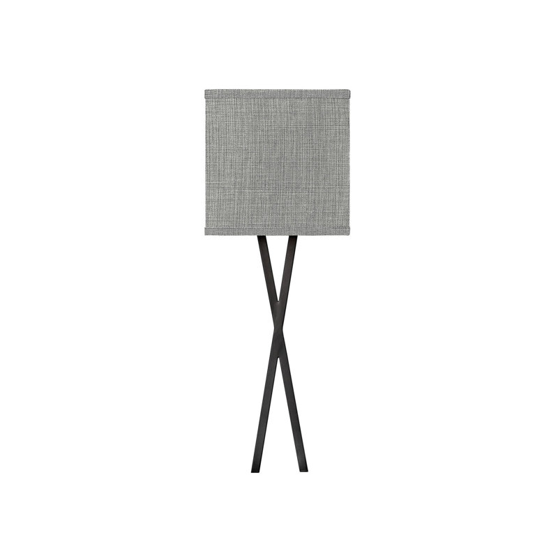 Axis 1 - Light LED Dimmable Flush Mount, Black, Heathered Gray