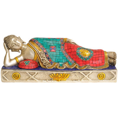 Bouddha Parinirvana en laiton