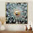 Toile avec cadre flottant or