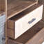 Buffet | Buffet de rangement en bois de manguier traditionnel de 55,1 pouces avec tiroirs et amp; Armoires, brun noyer & amp; Gris ardoise | Rustique / Lodge | Cuisine