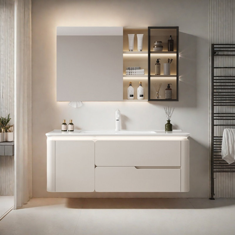 Modern simple light luxury bathroom cabinet