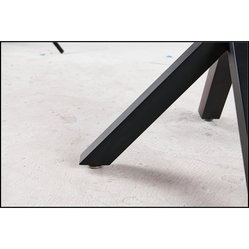 Table basse Yeraldi, Noir mat, Naturel