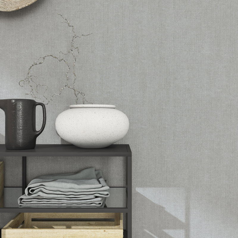 Rouleau de papier peint texturé Air Collection, Gris