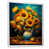 White Floater Framed