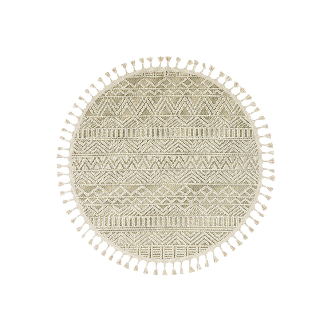 Beige Aztec,Geometric,Scandi,Trellis,Flatweave Area Rug, Machine Made using Polypropylene with Cream and Modern design